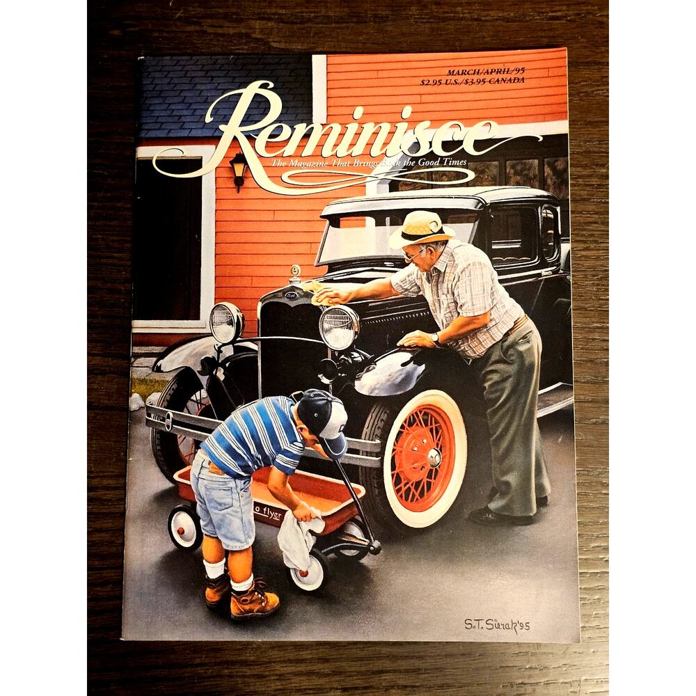 Vintage REMINISCE Magazine March April 1995 Recipes Antique Cars Gardening